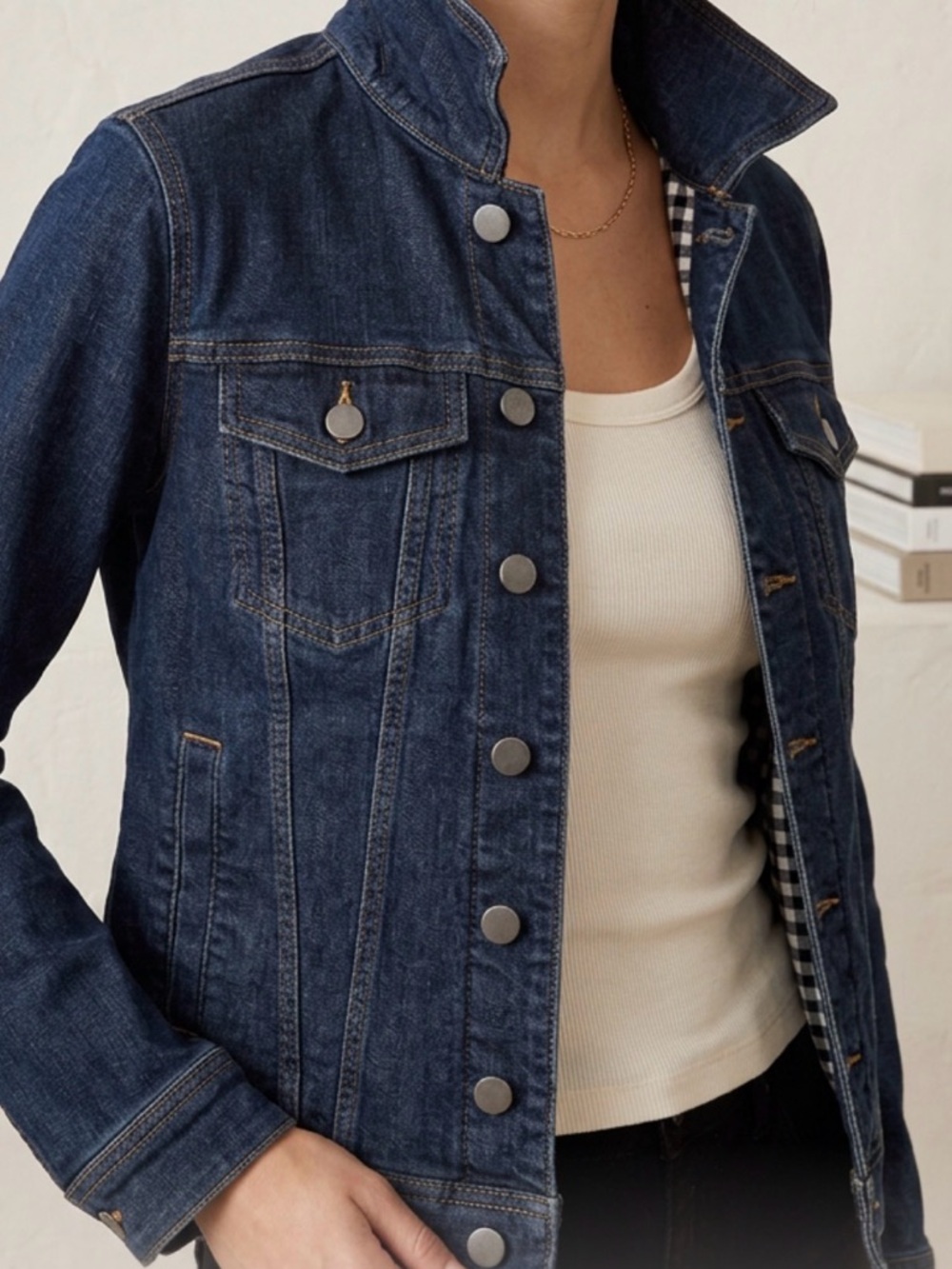 Roots Women’s Stretch Denim Jacket, Lined, Button Front, Size S - Picture 2 of 16